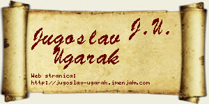 Jugoslav Ugarak vizit kartica